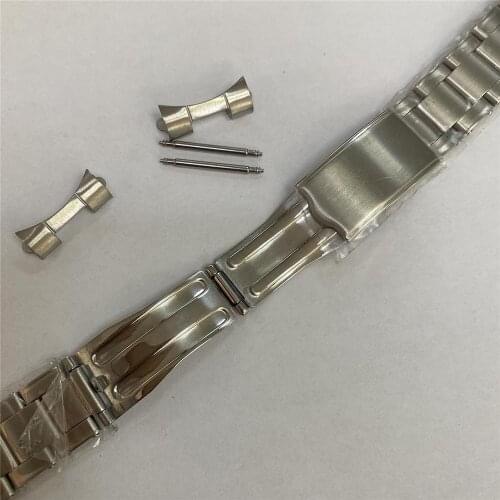 Stainless Steel Watch Strap Belt 20MM Replacement for Retro Case Watch Repair Part Accessories