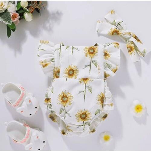 2021 New 100% Cotton Girl Summer Clothes Babys Suits Romper Top Baby Summer Clothes Girl Baby Suit Dress Fashion Clothes Gift