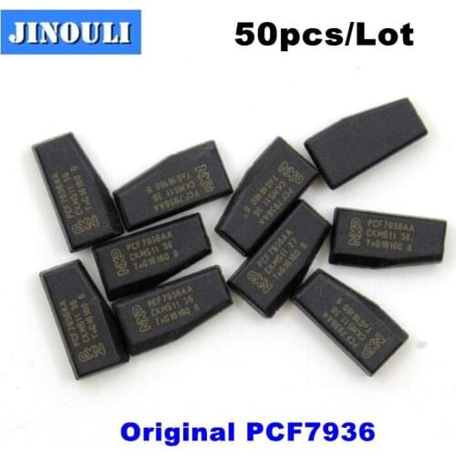 JINOULI 50pcs/lot Original ID46 Car Key Transponder ID46 Chip original PCF7936Aa PCF7936 ID46 For Bm-w For Nis Transponder Chip