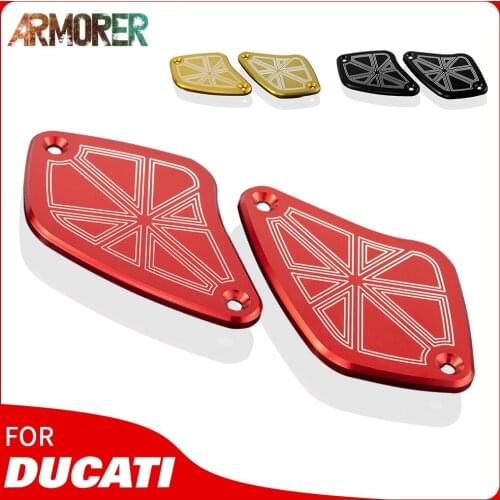 Motorcycle Front Brake Reservoir Fluid Tank Cover Accessories For Ducati Diavel 2011 - 2018 X Diavel/S 2016 - 2019 2015 2017