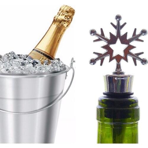 Wine Stoppers, Premium Alloy Reusable Wine Bottle Stopper and Beverage Bottle Stoppers with Flower Handle, Silver