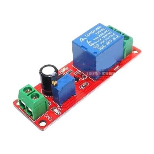 NE555 Timer Switch Adjustable Module Time delay relay Module DC 12V Delay relay shield 0~10S