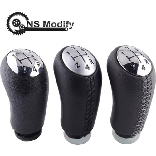 NS Modify Auto Leather Shifter Shift Knob Shifter Stick Lever Headball For RENAULT Laguna Megane 2 Clio 3 Scenic 2 Kangoo 2009