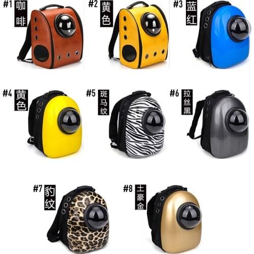 Pets Supplies Dogs/Cats Carrying Backpack Acrylic Breathable Capsule Puppy Backpack Portable mascotas Carrier Outdoor for Travel