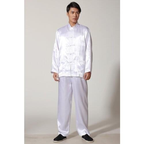 Shanghai Story Factory Price kungfu set chinese traditional clothing for men kung fu shirt taiji suit set 4 color Cheap