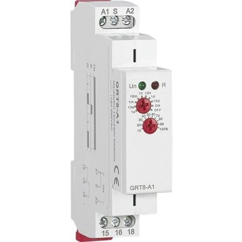 Sigle-Function Time Relay Timer Controller Auto Timer Relays Time Delay GRT8-AB GRT8-A2B2 220V 12V Switch