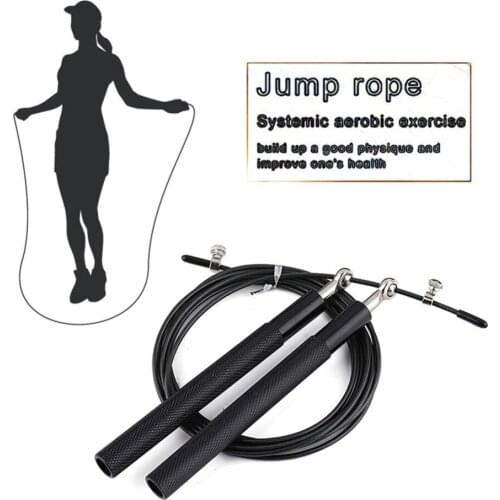 Jumping Boxing Skipping High Speed Jump Rope Aerobic Steel Wire Skip Rope Sport Fitness Workout Adjustable Rope