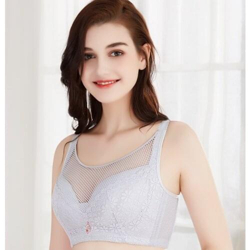 Drop-proof comfortable bra Seamless Ring lingerie femme New anti-light products big size bra Fat MM 52D 120E 115D 50E