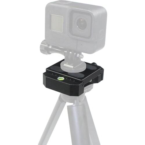 Universal L Shape Plate Adapter 3/8" to 1/4" Screw Nut Level for Canon 5D Mark II 600D Nikon 550D DSLR Tripod Ball Head QR Board