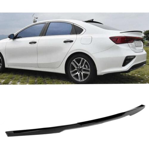 Rear Trunk Spoiler Glossy Black Refit for M4 Style Fit for KIA Cerato/Forte/K3 Sedan 2019 2020 2021 Trunk Spoiler