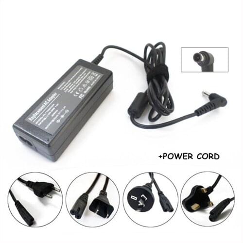 Laptop Charger Plug 19.5V 3.3A AC/DC Adapter Power Supply For Sony Vaio PCGA-AC19V Vgp-ac19v78 Vgp-ac19v48