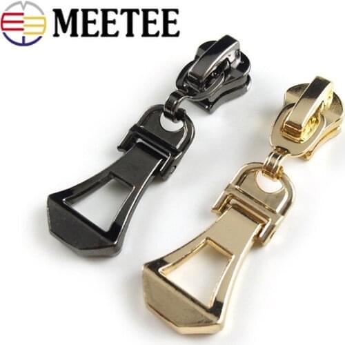 10pcs 5# Zips Heads for Nylon Zippers Jacket Coat Bag Zipper Sliders Puller Repair Kit DIY Clothing Sewing Accessories ZT207