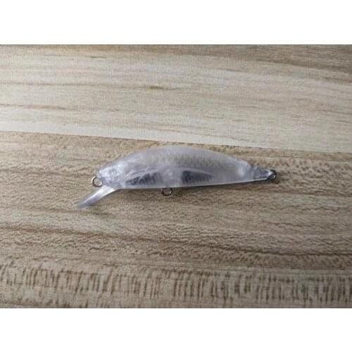 100pcs 5.5CM 5.8G Sinking Minnow Unpainted Lures Blank Nude DIY Fishing Lure(without Hook Eyes)
