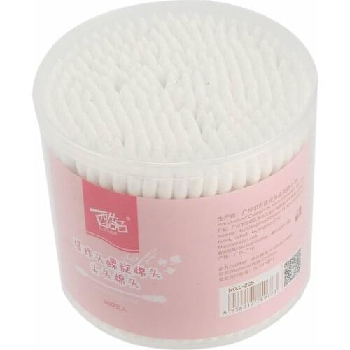 300pcs/box Cotton Swab Disposable Double Head Dual Ended Makeup Cotton Swabs Cosmetic Tool Cotton Buds Ear Clean Tools Sticks