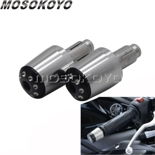 CNC Aluminum 22mm 7/8" Motorcycle Universal Handlebars Grips Bar End Plugs Counterweights Silder Caps For Racing Bike ATV Quad