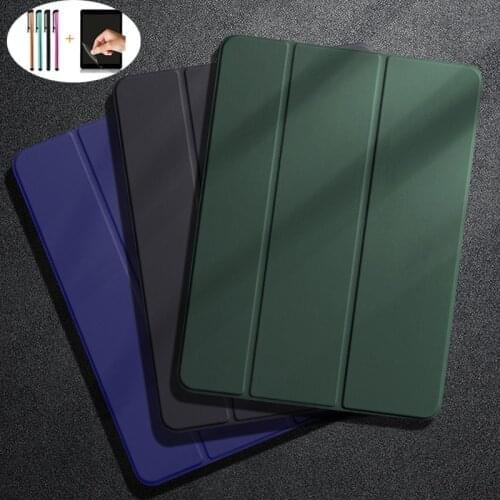 Tablet case for Samsung Galaxy Tab A7 10.4 2020 Smart sleep wake Tri-fold protective sleeve Ultra thin for SM-T500 T505 film+pen