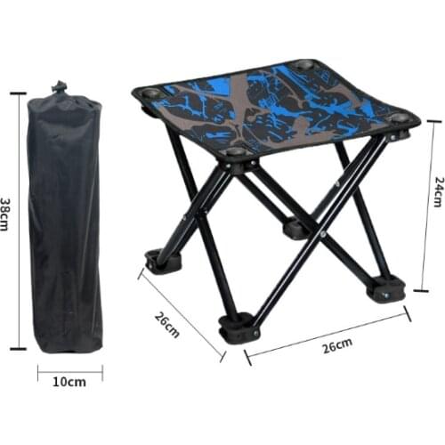 Fashion Creative Outdoor Folding Chair Personality Portable Iron Rolling Fishing Stool Wild Camping Must-have Folding Chair Q365