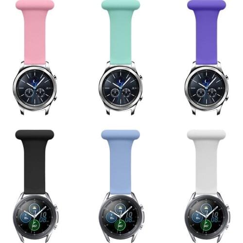 Soft Silicone Safety Pin Nurse Band Replacement for Samsung Galaxy Active1 2