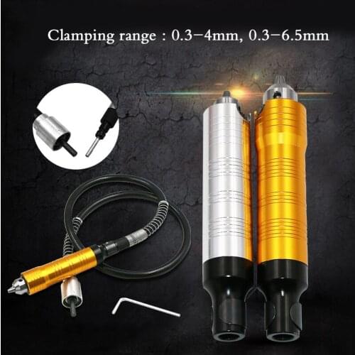 Woodworking carving knife, polishing tools,Special drill chuck soft shaft for electric grinding drill, 4MM / 6.5MM handle, Diy