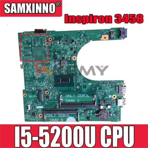 Original Laptop motherboard For DELL Inspiron 3458 3558 Core I5-5200U Mainboard 0NPF8M CN-0NPF8M 14216-1 SR23Y CPU