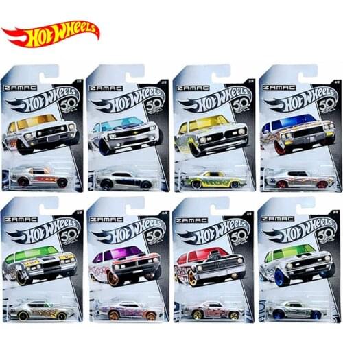 Original hot wheels Limited Collectors Edition Car 50th Anniversary 1/64 Metal Diecast hot wheels Cars Toy kids Juguetes Gifts