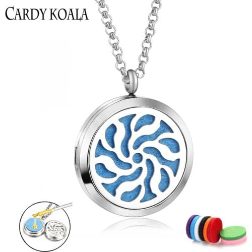 Titanium Steel Black White Stripe Hollow Pattern Aromatherapy Essential Oil Diffusion Perfume Pendant Necklace Free Shipping for