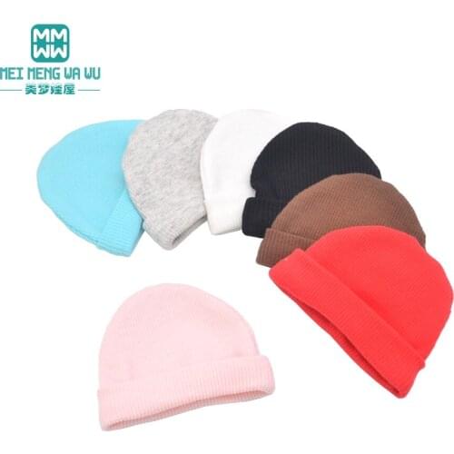 Fits 1/3 1/4 1/6 BJD DD SD YOSD MYOU doll accoessories Fashion Candy color knit hat Girls gift