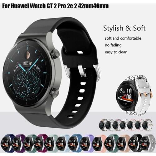 Strap For Huawei Watch GT 2 Pro/GT 2e Silicone Replacement Watchband Bracelet For for Huawei Watch GT 2 42mm 46mm wristbbelts