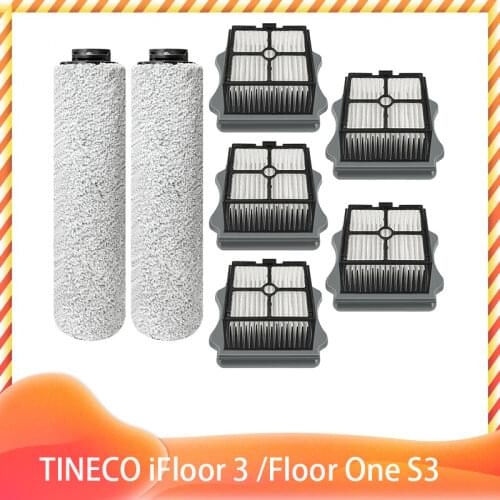 Soft Roller Brush Hepa Filter for TINECO iFloor 3 / Floor One S3 Cordless Wet Dry Floor Washer Handheld Vacuum Spare Accessories