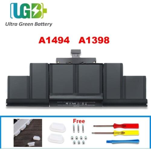 UGB New Original A1494 Battery For Apple MacBook Pro 15 inch Retina A1398 Late 2013 Mid 2014 Version Replacement