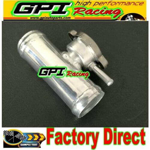 In Line Aluminum Radiator Hose Filler Neck /Cap, Hose OD=1 1/2" (38 mm)/32MM