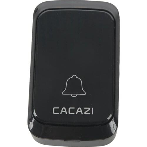 Cacazi Waterproof Wireless Doorbell Dc Battery-Operated 300M Remote Led Flashing Light Smart Home Cordless Doorbell