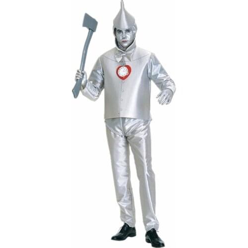 Adult Men Halloween Party 2020 Tin Man Costumes Cosplay Tin Man Stage Performance Fancy Dress