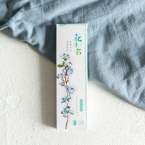 30Pcs/Box Kawaii Bookmarks Novelty Paper Book Markers Cute Flower Bookmarks For Girls Gifts School Office Supplies Stationery