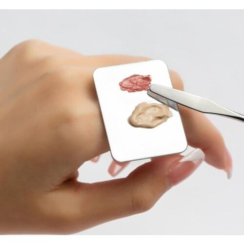 Makeup Mixing Palette Multifunctional DIY Stainless Steel Paint Palette Tray Mixing Rod Spatula Set Makeup Palette Spatula Tool
