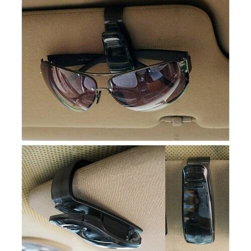1PC Hot Sale Car Accessories Sun Visor Sunglass Eyeglasses Glasses Card Pen Abs Portable Clip Ticket Holder Stand