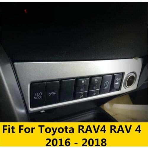 Yimaautotrims Cigarette Lighter Panel Cover Trim 1 Pcs Fit For Toyota Rav4 Rav 4 2016 2017 2018 ABS Interior Mouldings