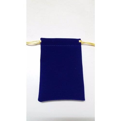 250pcs small drawstring bags 100pcs blue 100pcs black 50pcs green velvet bags for jewelry siz 8*17cm include shipping by DHL