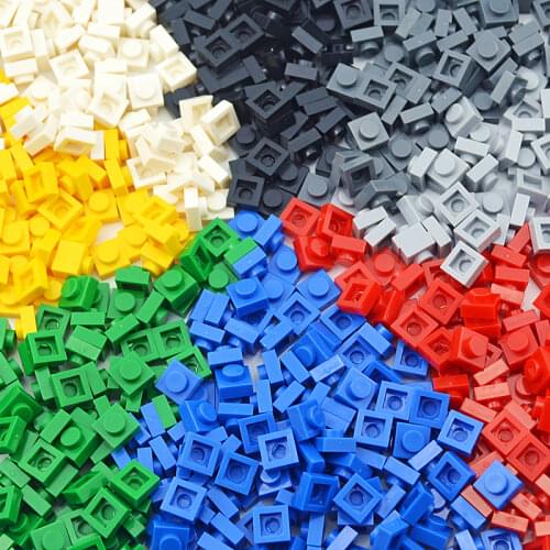 300pcs DIY Building Blocks Thin Figures Bricks 1x1 Dots 9Color Educational Creative Size Compatible With leduo Toys for Children