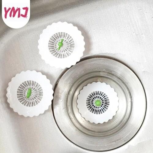 5Pcs Anti-blocking Hair Catcher Stopper Plug Trap Shower Floor Drain Covers Sink Strainer Filter Bathroom Kitchen Accessories