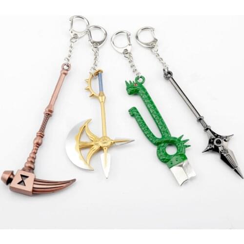 Anime The Seven Deadly Sins Escanor Rhitta Keychain Nanatsu no Taizai Axe Bottle Opener Key Chain Escanor Pendant for Men Gift
