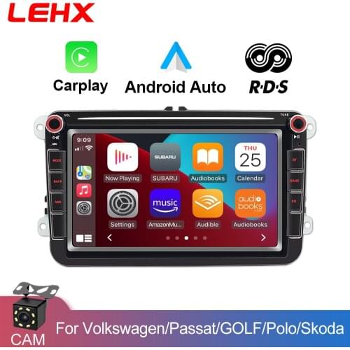 LEHX Radio 2Din dvd Carplay AndroidAuto Car Multimedia Player For VW/Volkswagen/Golf/Passat/b7/b6/Skoda/Seat/Octavia/Polo/Tiuan