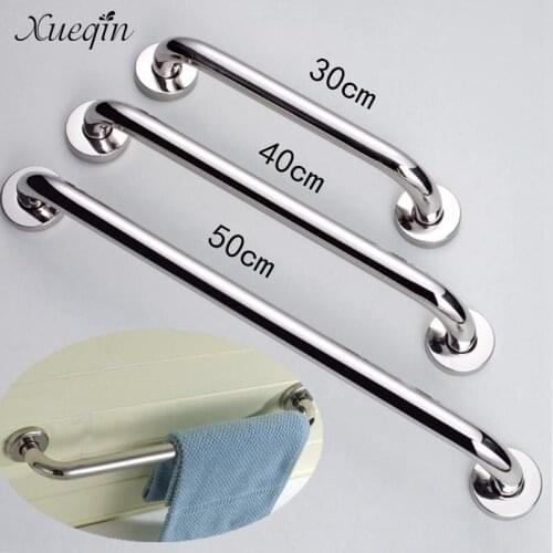 Safety Handgrip 30/40/50cm Bathroom Shower Stainless Steel Grab Bar Handle Rail Support Tub