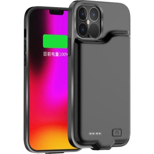 Battery Case 6000mAh Slim Portable Protective Extended Rechargeable Battery Pack Charger Case Cover for iPhone 12 Pro Max Mini