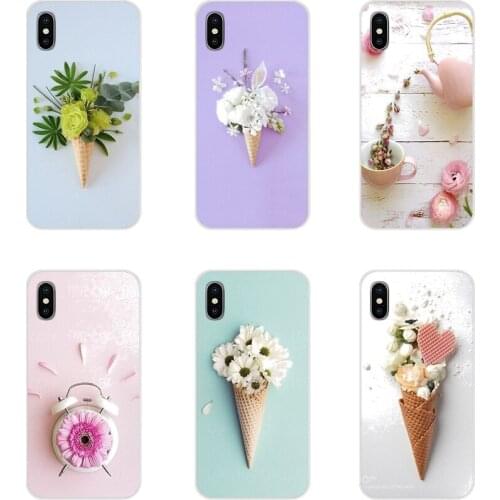 Beautiful ice cream Flower For Xiaomi Redmi Note 6A MI8 Pro S2 A2 Lite Se MIx 1 Max 2 3 For Oneplus 3 6T Accessories Cases Cover