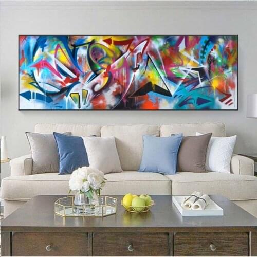 Large Size Graffiti Street Art Abstract Canvas Oil Painting Poster And Prints Wall Art Home Goods Wall Decor No Frame Picture