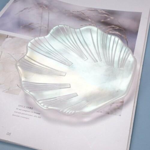 Crystal Epoxy Resin Mold Shell Dish Plate Casting Silicone Mould DIY Making Tool