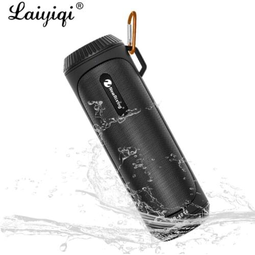 Laiyiqi column flashlight torch waterproof portable wireless speaker Bluetooth 5.0 Bicycle bike mount hook bass wild SOS bocina