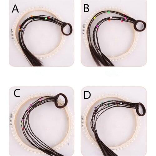 Hot 300pcs/lot Rubber bands Wig Braids Multi-color Kids Elastics Hair Rope Girl Cute Hair Accessories