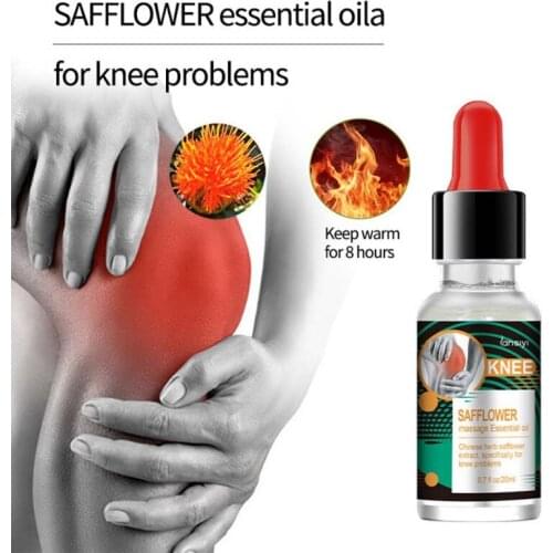 20ml Knee Back Pain Reliever Herbal Ginger Safflower Massage Oil Joint Pain OilArthritis Rheumatism Myalgia Treatment